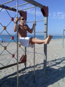 "L" en barra vertical