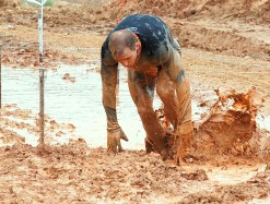 Saliendo de la pista americana