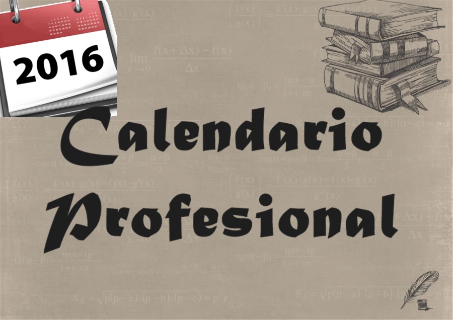 calendario profesional 20161